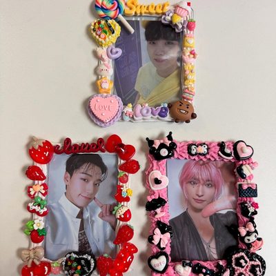 Handmade decoden photocard frames